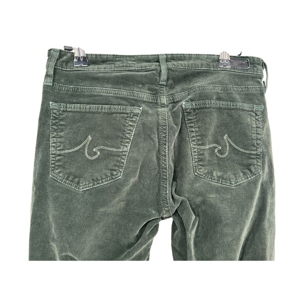 Adriano Goldschmied Pants Women's Size 27 R Green Corduroy Straight Leg - Picture 4 of 6